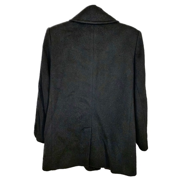 Forecaster of Boston Wool Double Breasted Pea Coat Peacoat Winter Black Size 8 - Picture 3 of 6